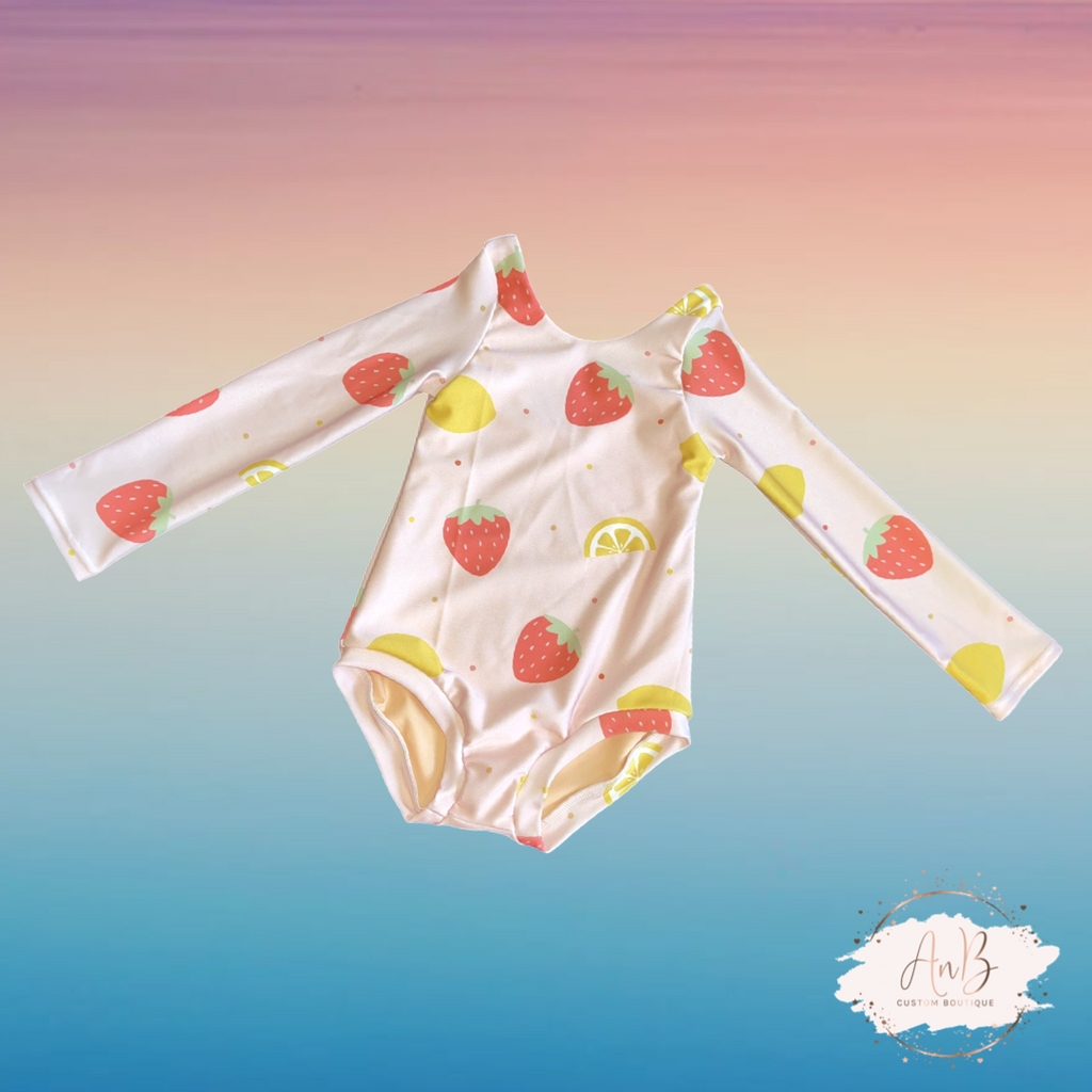 1 piece simple swim suit