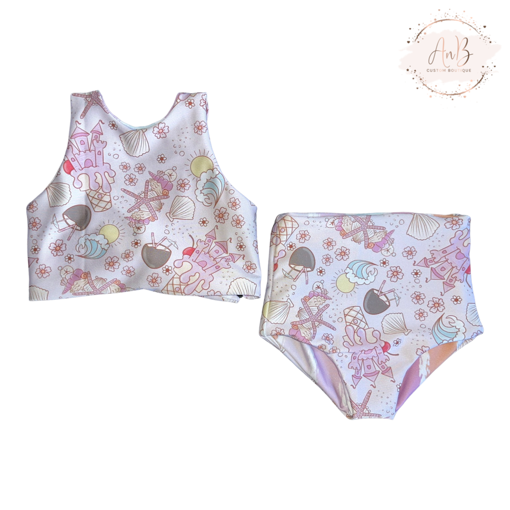 2 piece reversible swimsuit